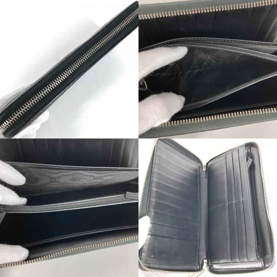 GUCCI グッチ 625563 トラベルケース オーガナイザー ラウンドファスナー GGエンボス ロングウォレット 長財布 ブラック メンズ【中古】 | GUCCI | 08