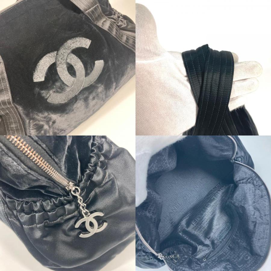 CHANEL シャネル 肩掛け バッグ CC ココマーク ショルダーバッグ ブラック レディース【中古】｜reference｜09