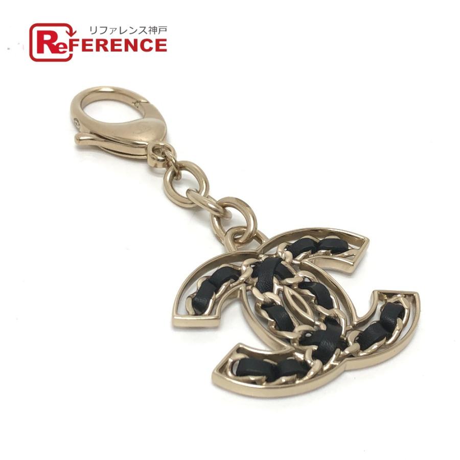 美品 CHANEL シャネル チェーン CC ココマーク キーホルダー ブラック レディース【中古】 | CHANEL