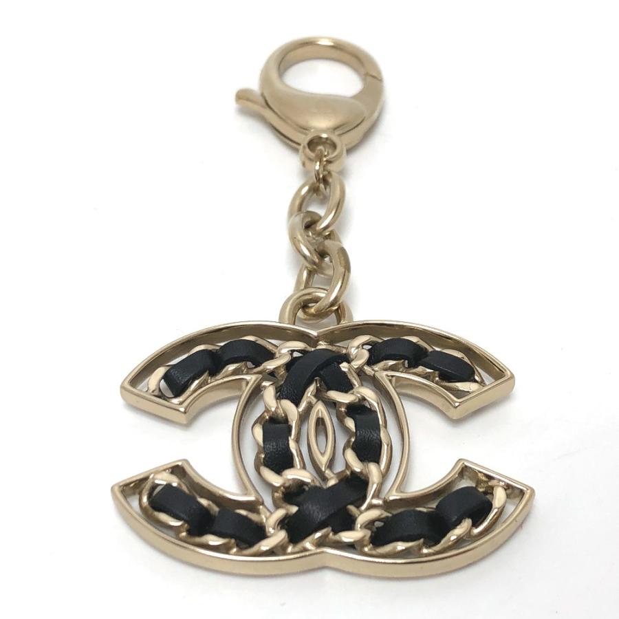 美品 CHANEL シャネル チェーン CC ココマーク キーホルダー ブラック レディース【中古】 | CHANEL | 01