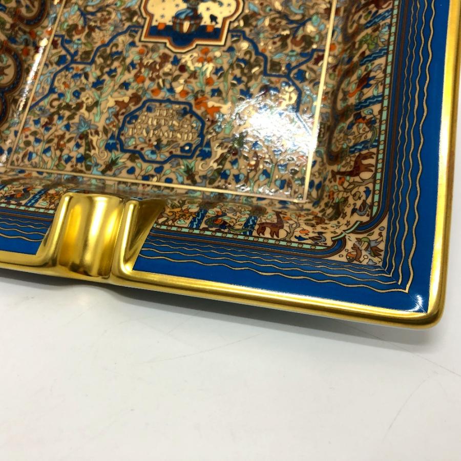 新品同様 HERMES エルメス LES JARDINS DARMENIE アッシュトレイ  灰皿 マルチカラー ユニセックス【中古】 | HERMES | 03
