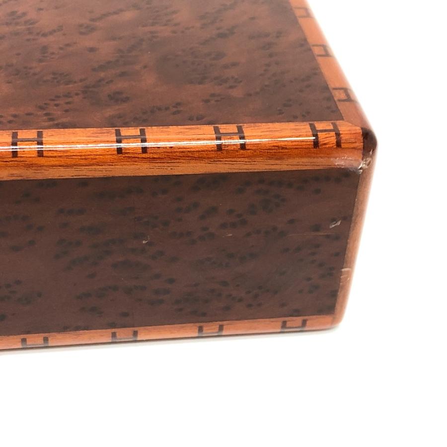 HERMES エルメス ティッシュボックス ティッシュケース 雑貨 ブラウン ユニセックス【中古】 | HERMES | 05