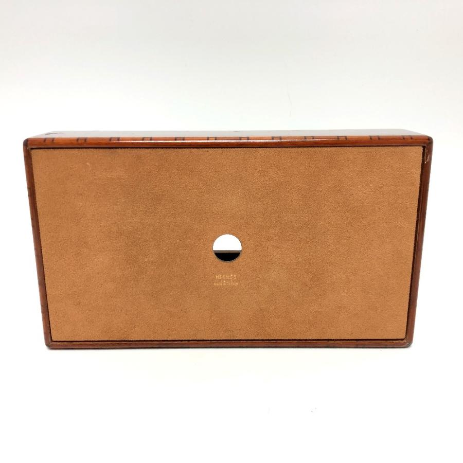 HERMES エルメス ティッシュボックス ティッシュケース 雑貨 ブラウン ユニセックス【中古】 | HERMES | 06