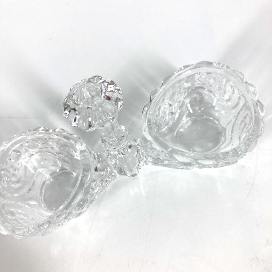 Baccarat バカラ ダブル ソルトセラー ソルト＆ペッパー  調味料入れ  塩 コショウ 小物入れ ローザス  お皿 クリア ユニセックス【中古】 | バカラ | 02