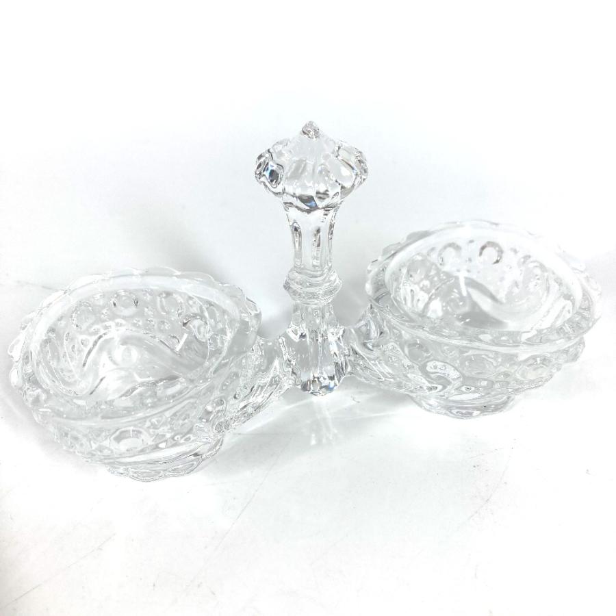 Baccarat バカラ ダブル ソルトセラー ソルト＆ペッパー  調味料入れ  塩 コショウ 小物入れ ローザス  お皿 クリア ユニセックス【中古】 | バカラ | 04
