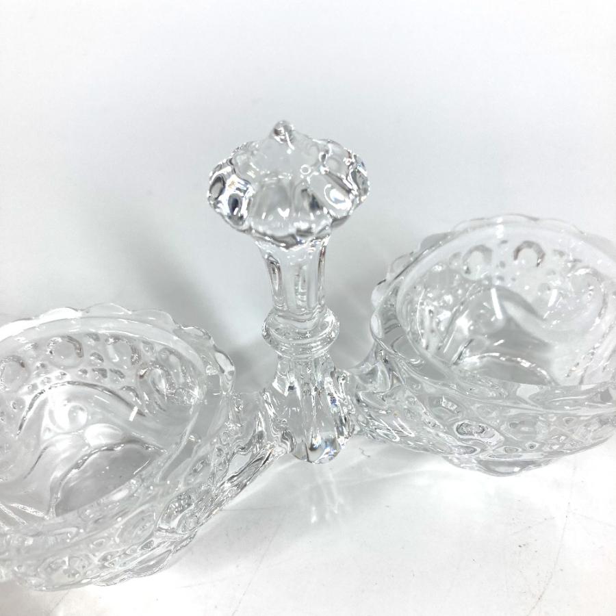 Baccarat バカラ ダブル ソルトセラー ソルト＆ペッパー  調味料入れ  塩 コショウ 小物入れ ローザス  お皿 クリア ユニセックス【中古】 | バカラ | 05