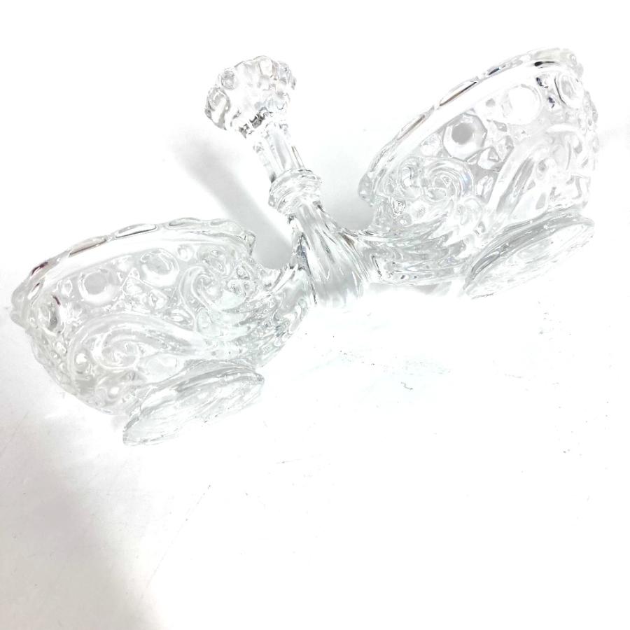 Baccarat バカラ ダブル ソルトセラー ソルト＆ペッパー  調味料入れ  塩 コショウ 小物入れ ローザス  お皿 クリア ユニセックス【中古】 | バカラ | 06