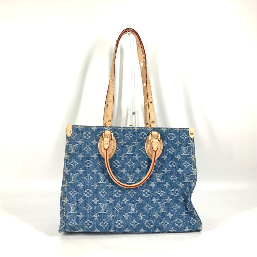 未使用 LOUIS VUITTON ルイヴィトン M46871  オンザゴー MM ショルダーバッグ 新作 LV リミックス モノグラム デニム トートバッグ【中古】 | LOUIS VUITTON | 01