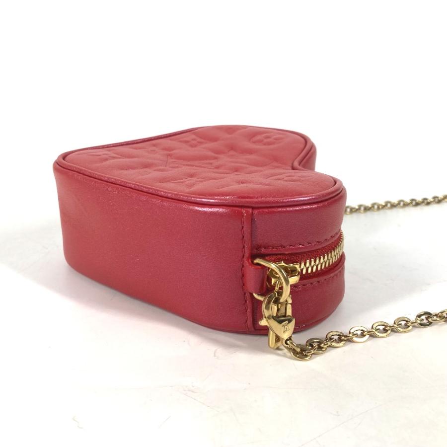LOUIS VUITTON 美品 ルイヴィトン M80837 ハートオンチェーン 斜め掛け 