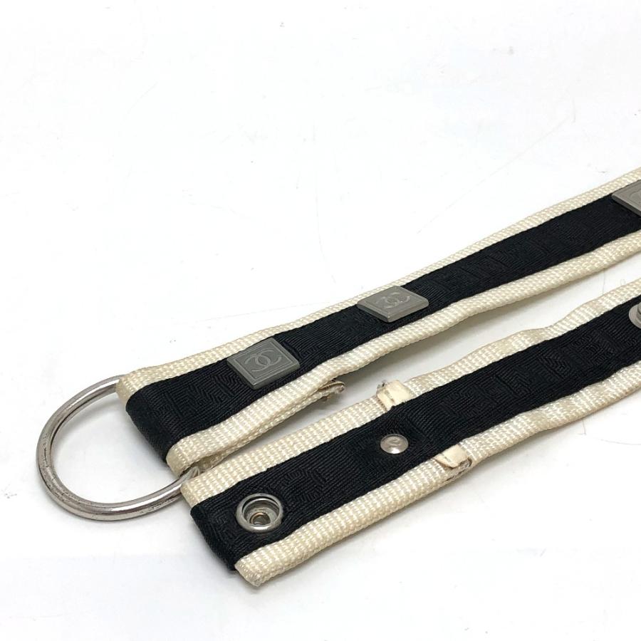 CHANEL シャネル CC ココマーク スポーツ 03P ベルト ブラック レディース【中古】 | CHANEL | 07