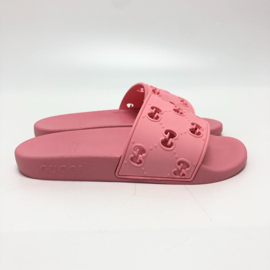 未使用 GUCCI グッチ 603877 GG プールサンダル フラット 靴 シューズ サンダル ピンク キッズ【中古】 | GUCCI | 03
