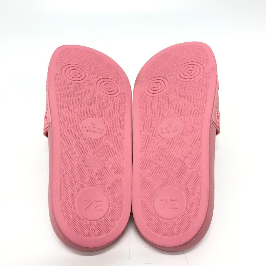 未使用 GUCCI グッチ 603877 GG プールサンダル フラット 靴 シューズ サンダル ピンク キッズ【中古】 | GUCCI | 05