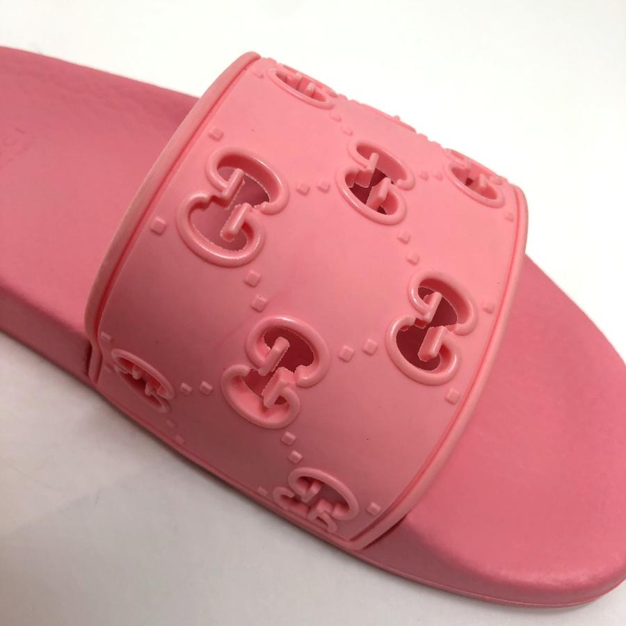 未使用 GUCCI グッチ 603877 GG プールサンダル フラット 靴 シューズ サンダル ピンク キッズ【中古】 | GUCCI | 06