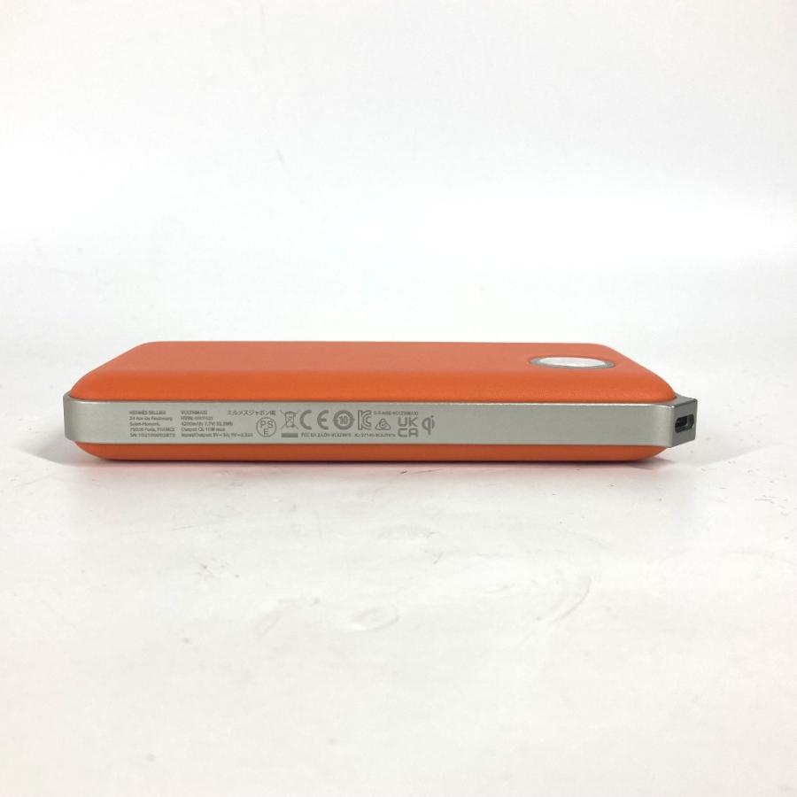 HERMES エルメス ヴォルトH マキシ  モバイルバッテリー 充電器 雑貨 オレンジ レディース【中古】 | HERMES | 04