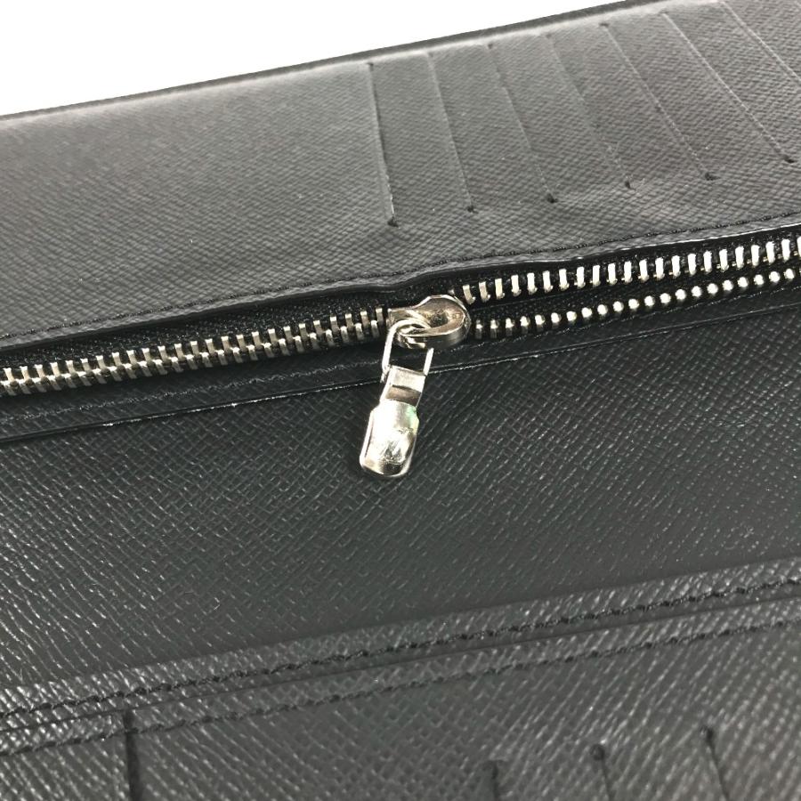新品同様 LOUIS VUITTON ルイヴィトン  M30501 ポルトフォイユ・ブラザ ロングウォレット タイガ 長財布 アルドワーズ ブラック メンズ【中古】 | LOUIS VUITTON | 06