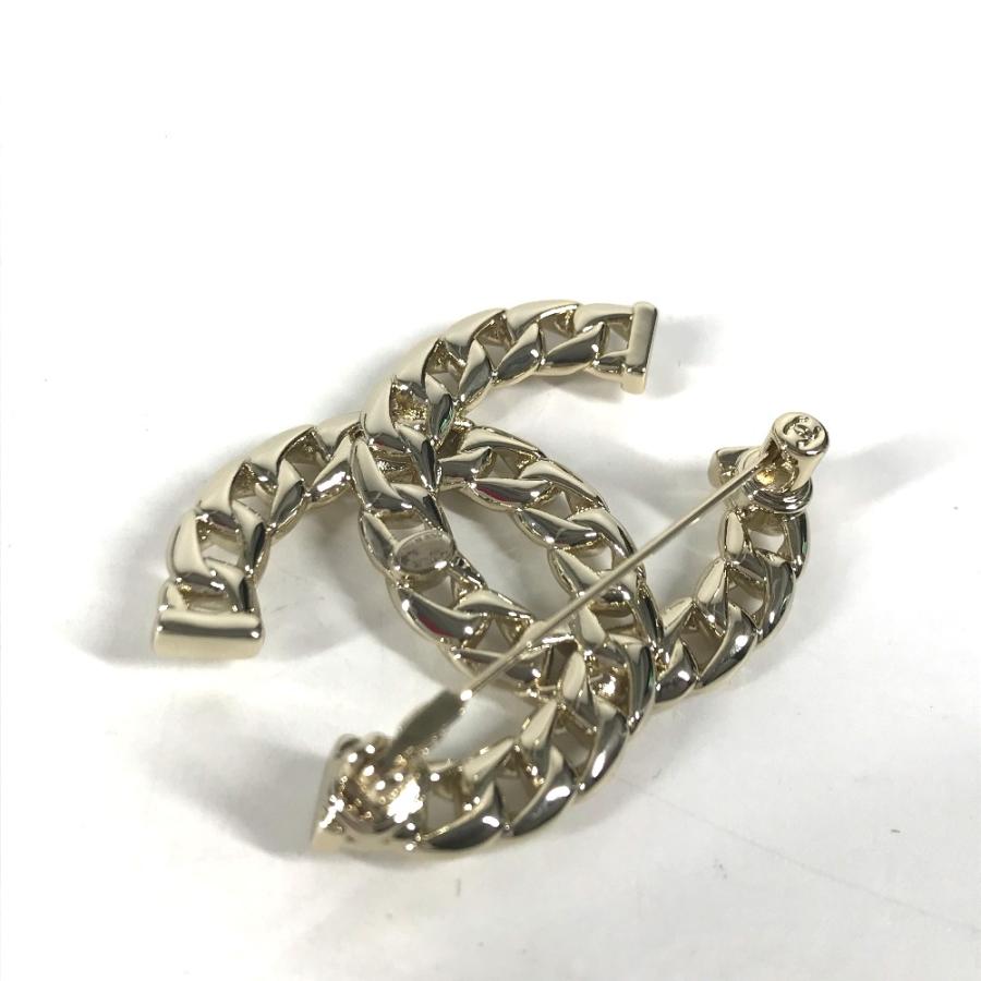 シャネル　CHANEL CCロゴ チェーンデザイン　ブローチ　未使用品 CHANEL 未使用 シャネル CC ココマーク アクセサリー チェーン 24P