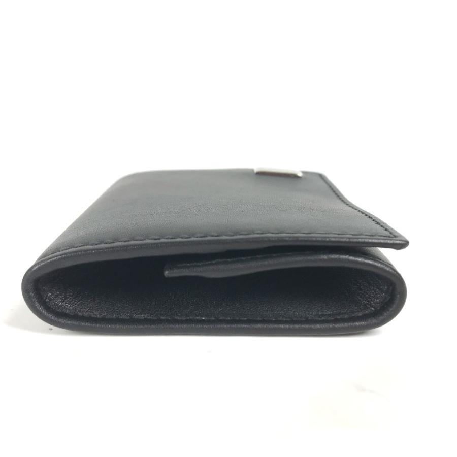 未使用 Dunhill ダンヒル ロゴ 財布 小銭入れ フラップ コインケース ブラック メンズ【中古】 | dunhill | 03