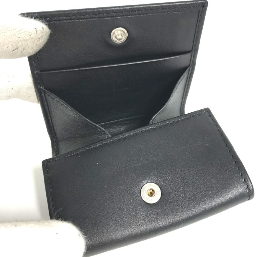 未使用 Dunhill ダンヒル ロゴ 財布 小銭入れ フラップ コインケース ブラック メンズ【中古】 | dunhill | 06