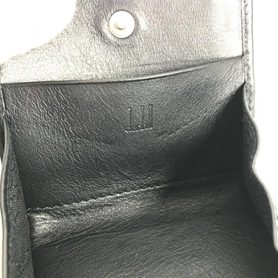 未使用 Dunhill ダンヒル ロゴ 財布 小銭入れ フラップ コインケース ブラック メンズ【中古】 | dunhill | 08