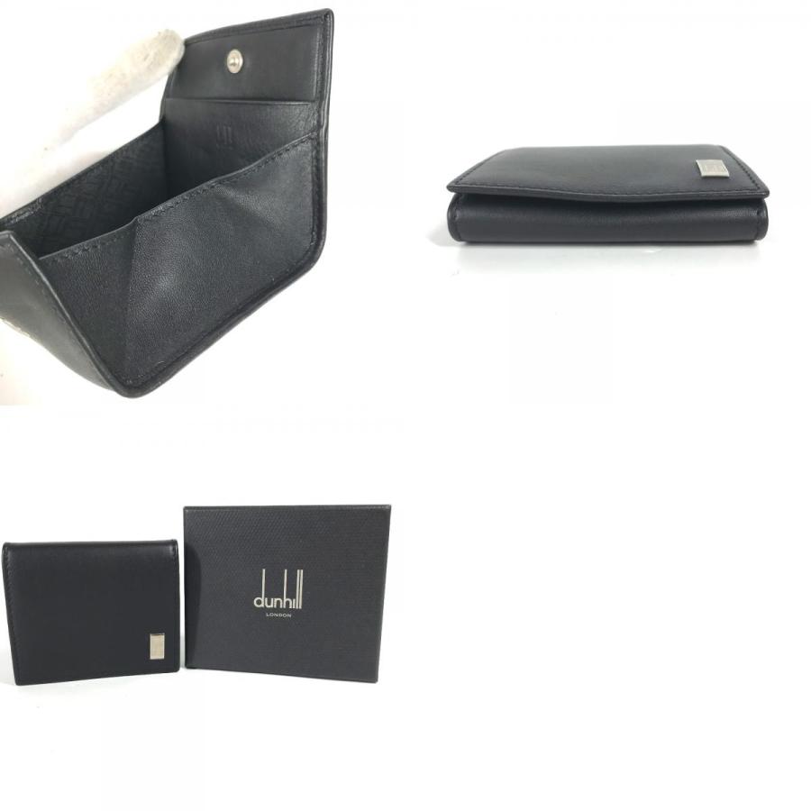 未使用 Dunhill ダンヒル ロゴ 財布 小銭入れ フラップ コインケース ブラック メンズ【中古】 | dunhill | 09