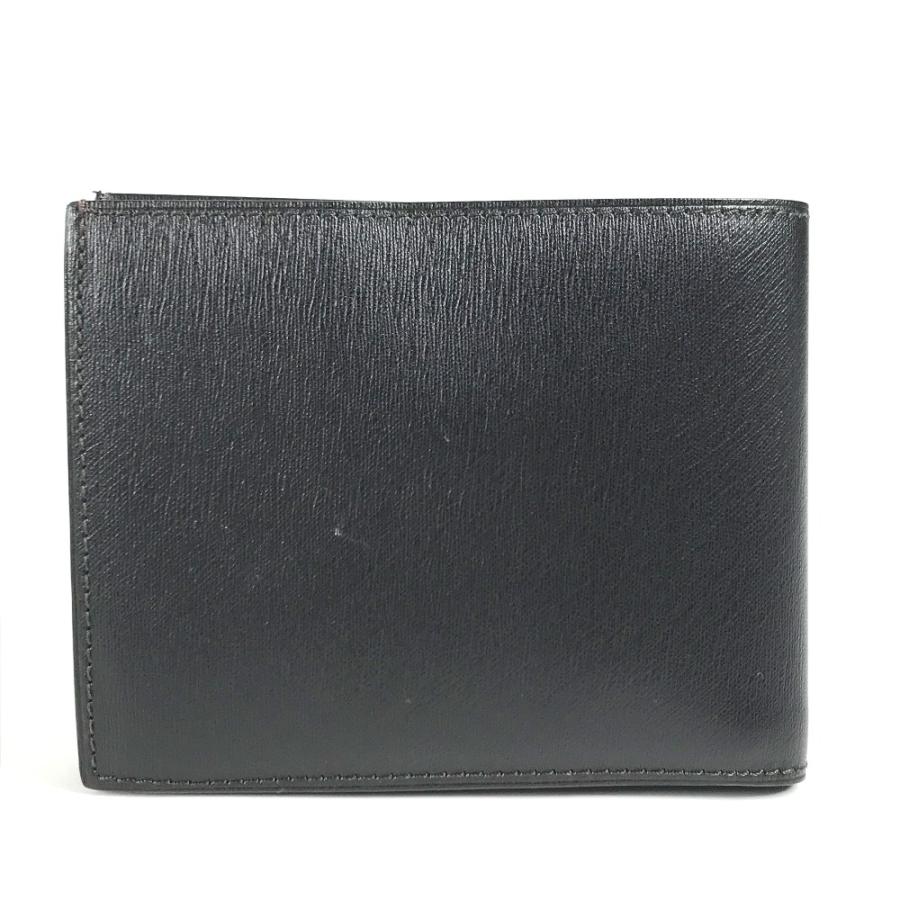 未使用 Dunhill ダンヒル ロゴ コンパクトウォレット 2つ折り財布 ブラック メンズ【中古】 | dunhill | 01