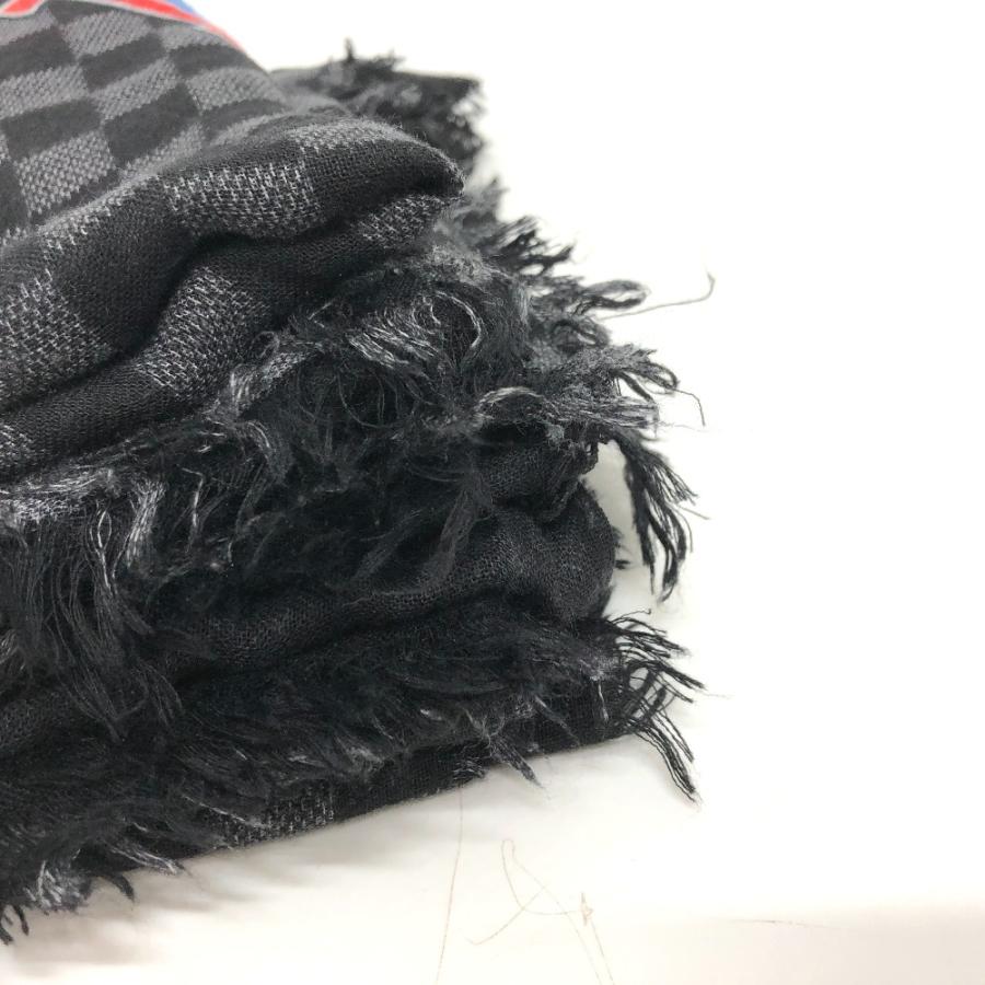 LOUIS VUITTON ルイヴィトン M70624 エトールカレッジ LVリーグ  ショール マフラー ダミエグラフィット ストール ブラック メンズ【中古】 | LOUIS VUITTON | 06