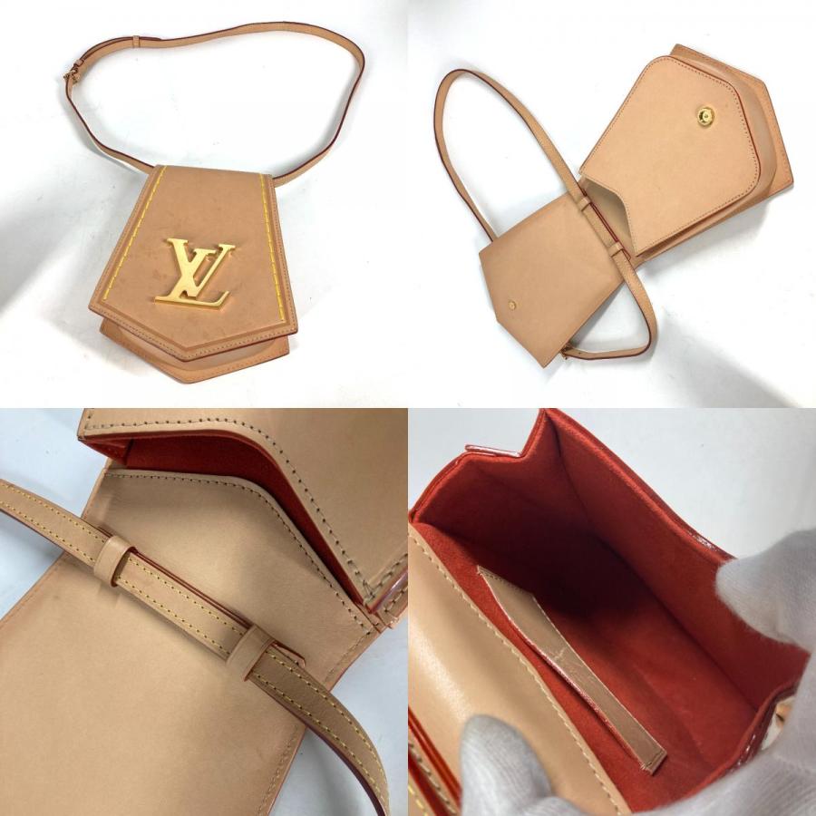 ルイヴィトン LOUIS VUITTON キーベル XL PM  M22368 ポシェット カバン 斜め掛け ショルダーバッグ ヌメ革 ベージュ LOUIS VUITTON（ルイ・ヴィトン） M22368 キーベル XL PM ポシェット
