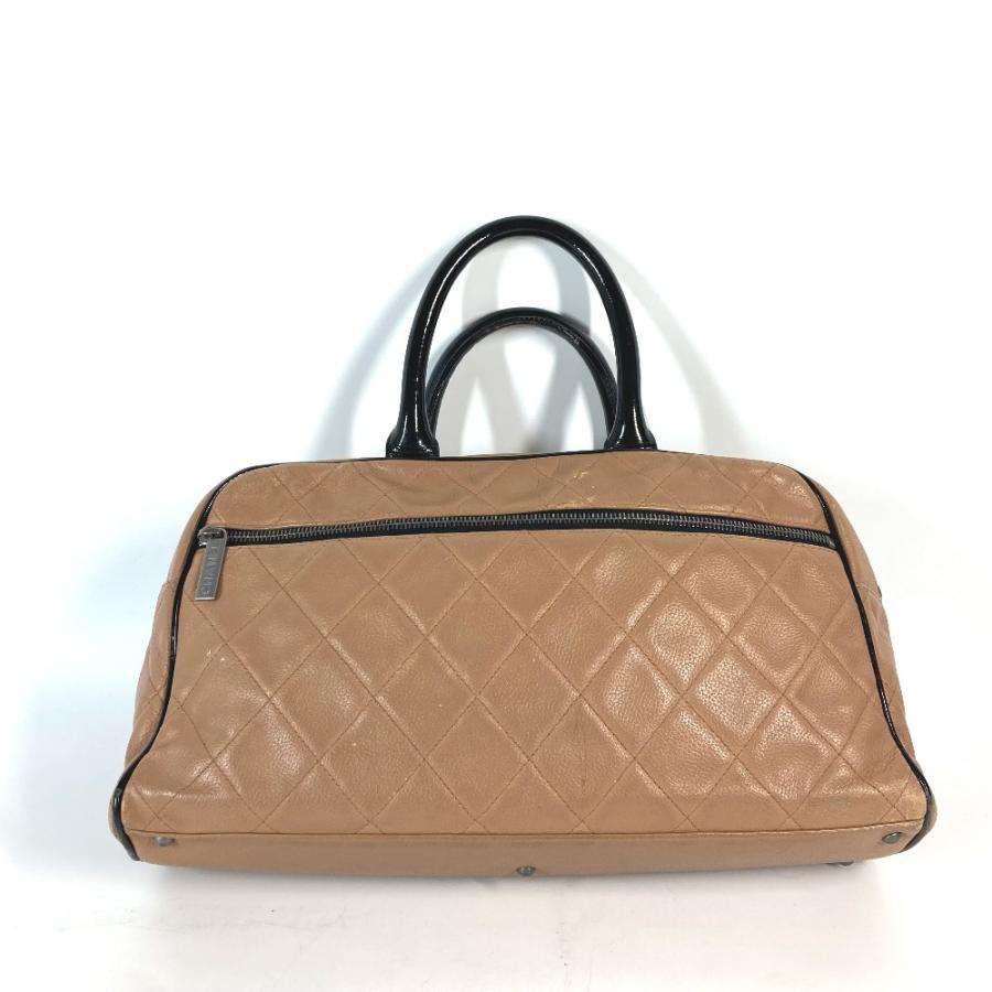 CHANEL シャネル ロゴ キルティング カバン ハンドバッグ ボストンバッグ ベージュ系 レディース【中古】. | CHANEL | 01