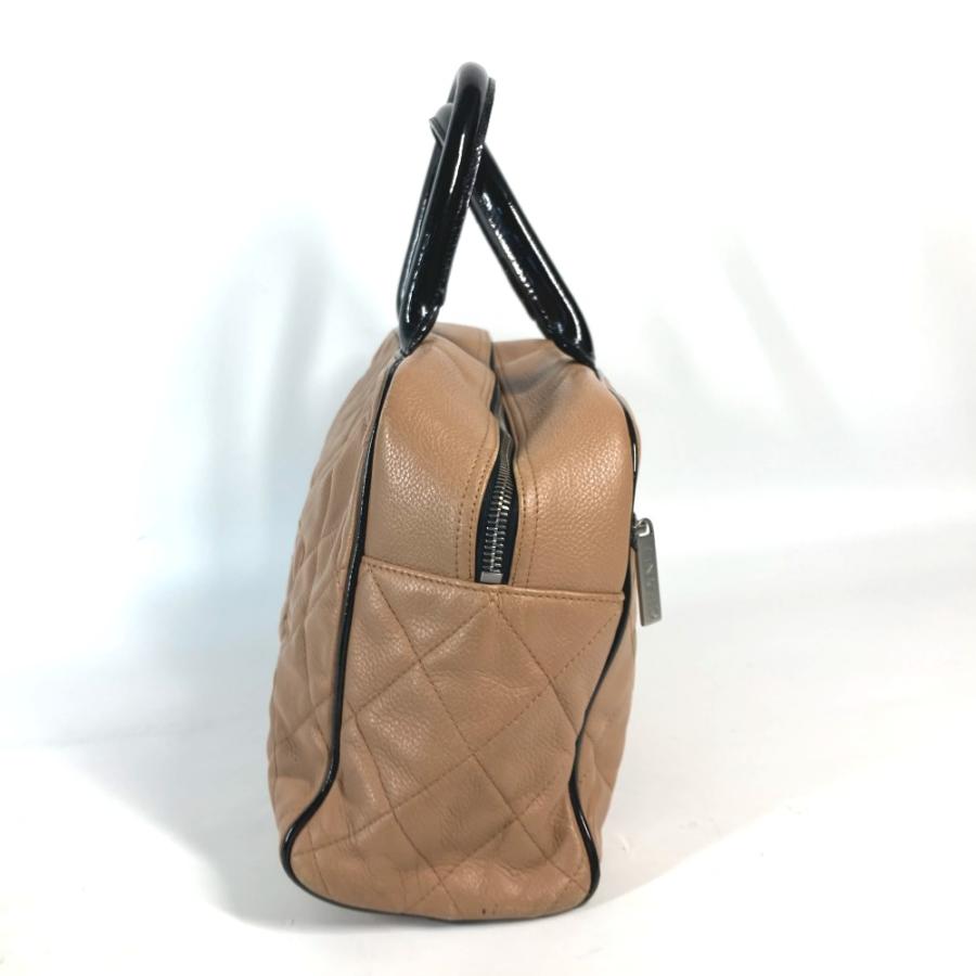 CHANEL シャネル ロゴ キルティング カバン ハンドバッグ ボストンバッグ ベージュ系 レディース【中古】. | CHANEL | 02