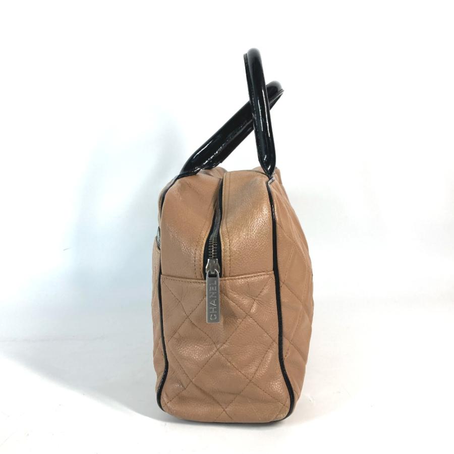 CHANEL シャネル ロゴ キルティング カバン ハンドバッグ ボストンバッグ ベージュ系 レディース【中古】. | CHANEL | 03
