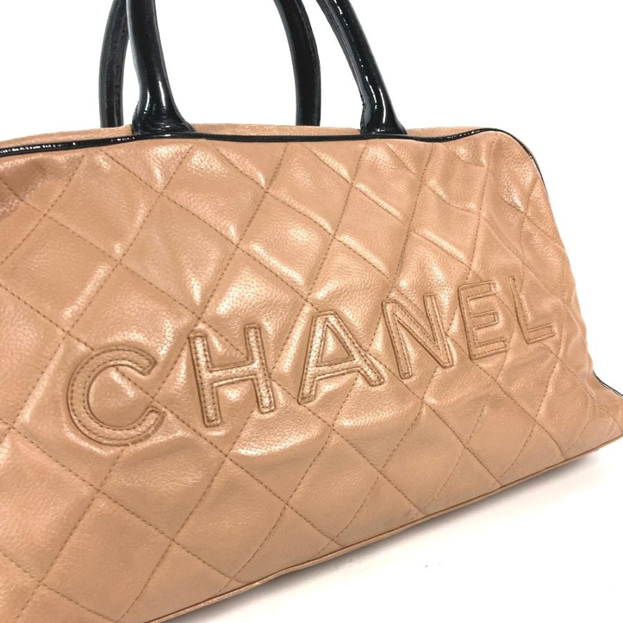 CHANEL シャネル ロゴ キルティング カバン ハンドバッグ ボストンバッグ ベージュ系 レディース【中古】. | CHANEL | 06