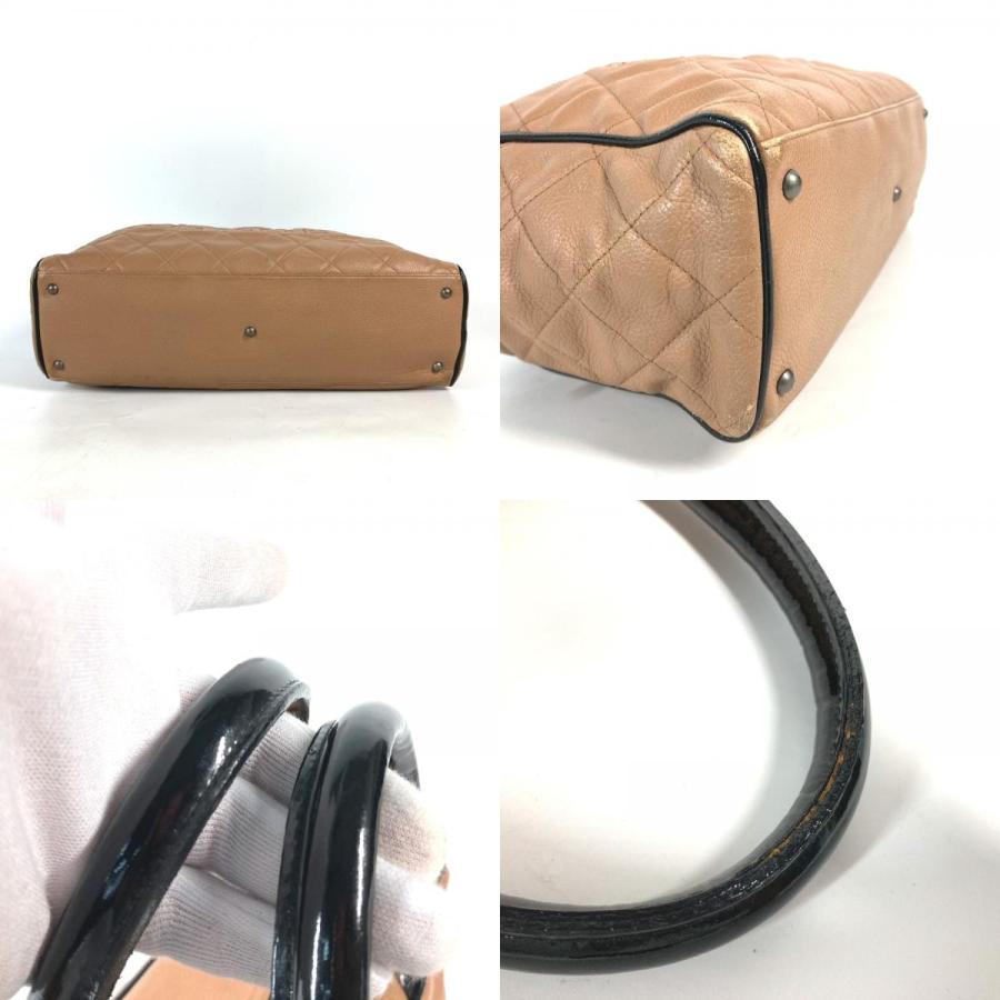 CHANEL シャネル ロゴ キルティング カバン ハンドバッグ ボストンバッグ ベージュ系 レディース【中古】. | CHANEL | 07