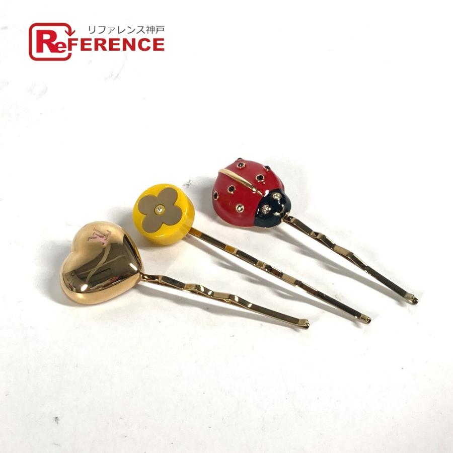 LOUIS VUITTON M92349 ヘアピンセット てんとう虫 花 ハート 【公式通販】