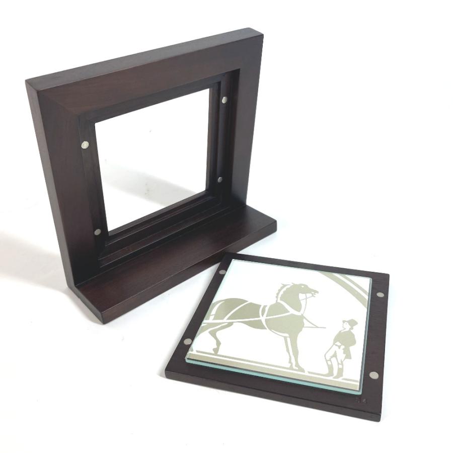 未使用 HERMES エルメス スクエア フォトスタンド  写真立て インテリア フォトフレーム エトゥープ グレー ユニセックス【中古】 | HERMES | 07