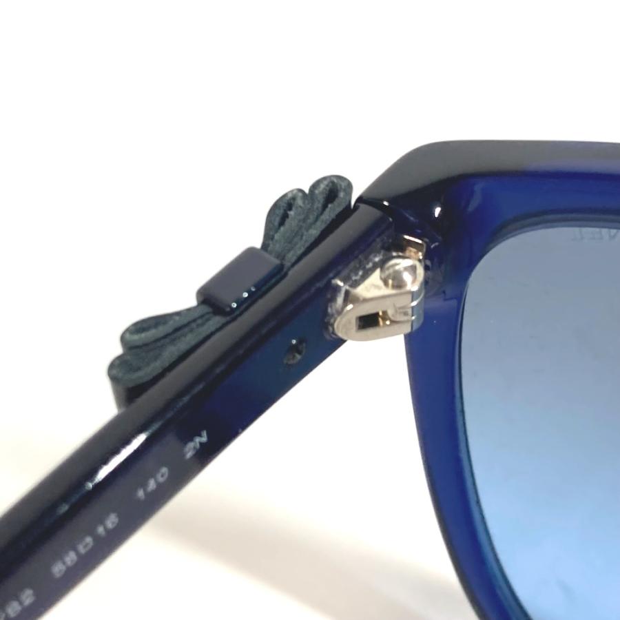 美品 CHANEL シャネル 5281-Q りぼん リボン 眼鏡 メガネ アイウェア CC ココマーク サングラス ネイビー レディース【中古】 | CHANEL | 07