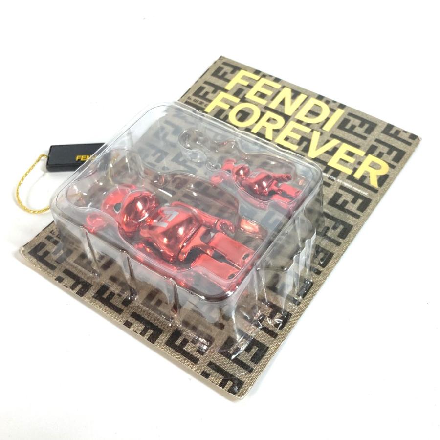 未使用 FENDI フェンディ BE@RBRICK ベアブリック FENDI FOREVER 未開封 メディコムトイ チャーム レッド ユニセックス【中古】 | FENDI | 04