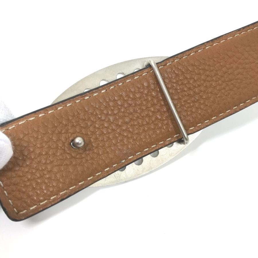 HERMES エルメス パンチングロゴ Hロゴ リバーシブル ベルト ブラック メンズ【中古】 | HERMES | 05