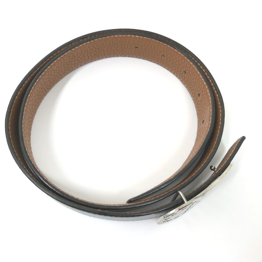 HERMES エルメス パンチングロゴ Hロゴ リバーシブル ベルト ブラック メンズ【中古】 | HERMES | 06