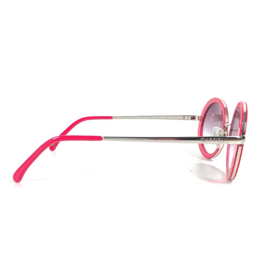 CHANEL シャネル 4182 ロゴ CC ココマーク ラウンド アイウェア メガネ 眼鏡 サングラス ピンク レディース【中古】 | CHANEL | 05