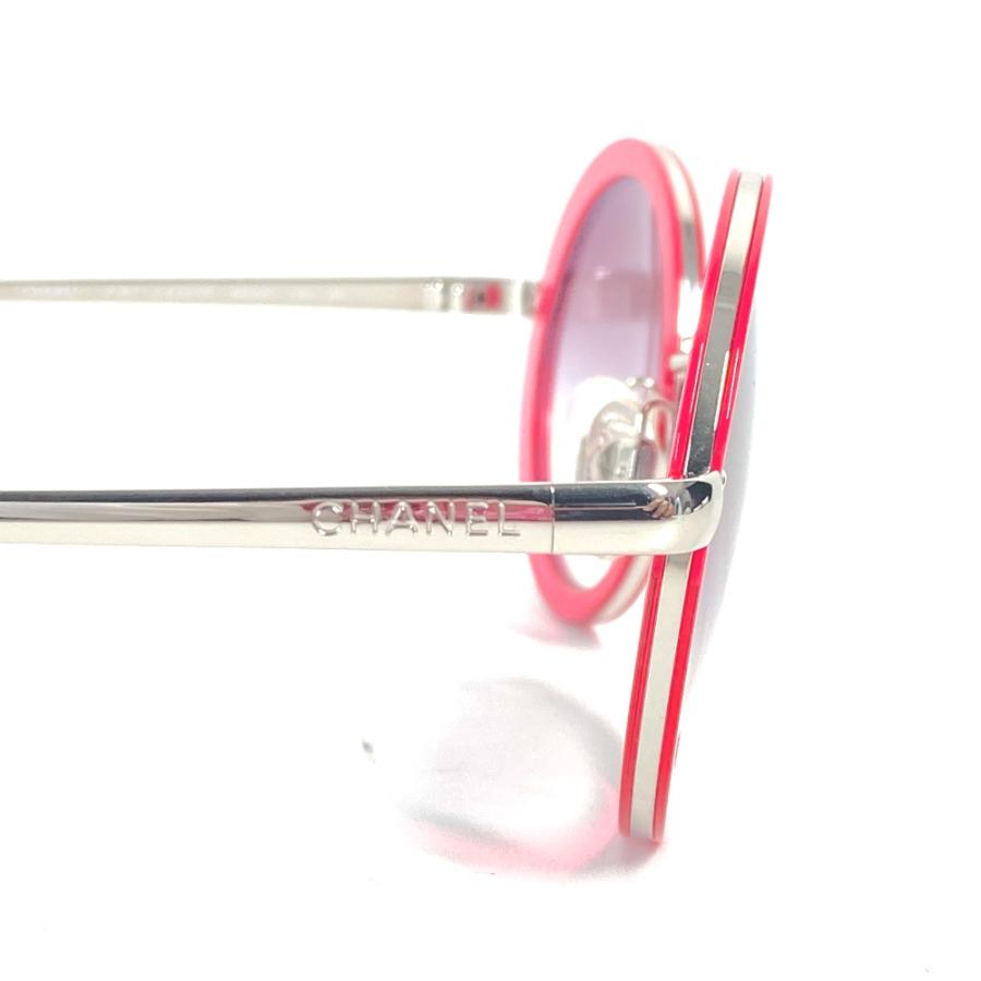 CHANEL シャネル 4182 ロゴ CC ココマーク ラウンド アイウェア メガネ 眼鏡 サングラス ピンク レディース【中古】 | CHANEL | 06