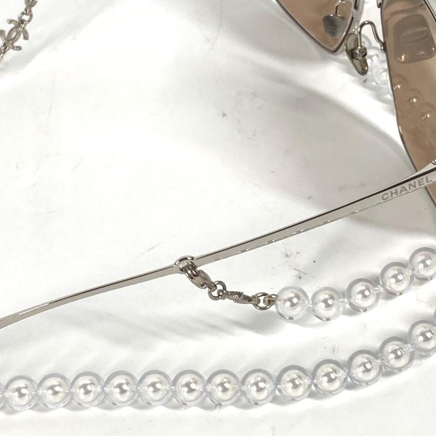 CHANEL シャネル 4262 バタフライ シェイプ アイウェア CC ココマーク アイウェア 眼鏡　フェイクパールストラップ付 サングラス中古】 | CHANEL | 08
