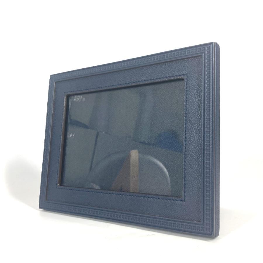 美品 LOUIS VUITTON ルイヴィトン R98155 カードゥル フォトアンリ MM  写真立て フォトスタンド LVロゴ フォトフレーム ネイビー【中古】 | LOUIS VUITTON | 03