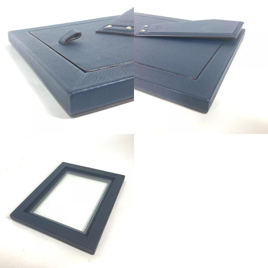 美品 LOUIS VUITTON ルイヴィトン R98155 カードゥル フォトアンリ MM  写真立て フォトスタンド LVロゴ フォトフレーム ネイビー【中古】 | LOUIS VUITTON | 09