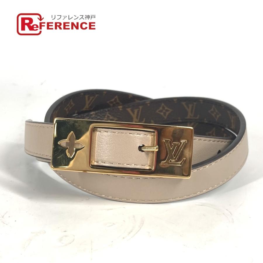 新品同様 LOUIS VUITTON ルイヴィトン M8370Y ベルト・LV デュオ 18MM リバーシブル モノグラム ベルト ブラウン レディース【中古】 | LOUIS VUITTON