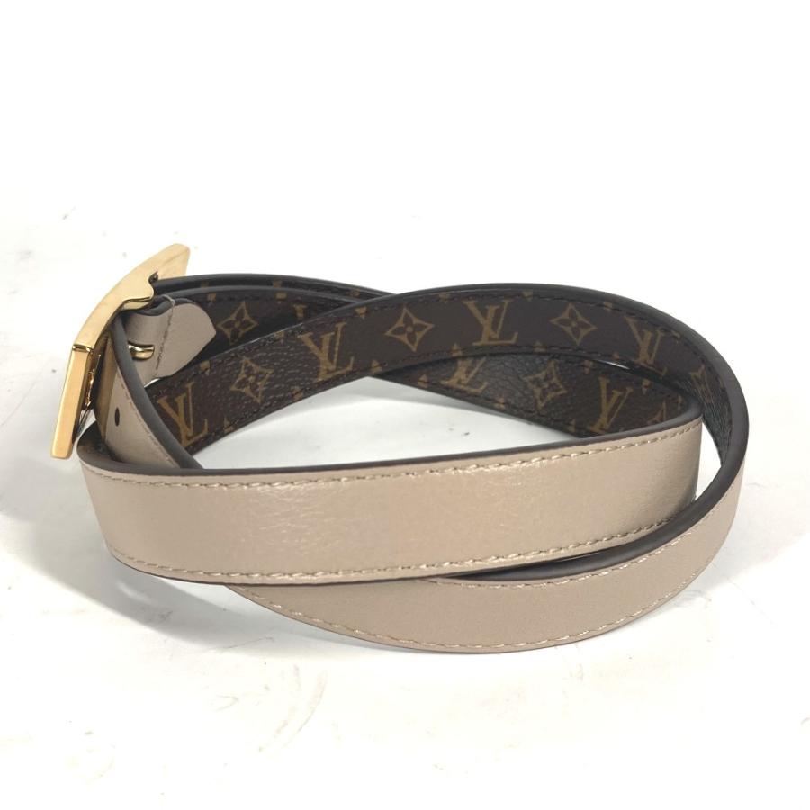 新品同様 LOUIS VUITTON ルイヴィトン M8370Y ベルト・LV デュオ 18MM リバーシブル モノグラム ベルト ブラウン レディース【中古】 | LOUIS VUITTON | 03