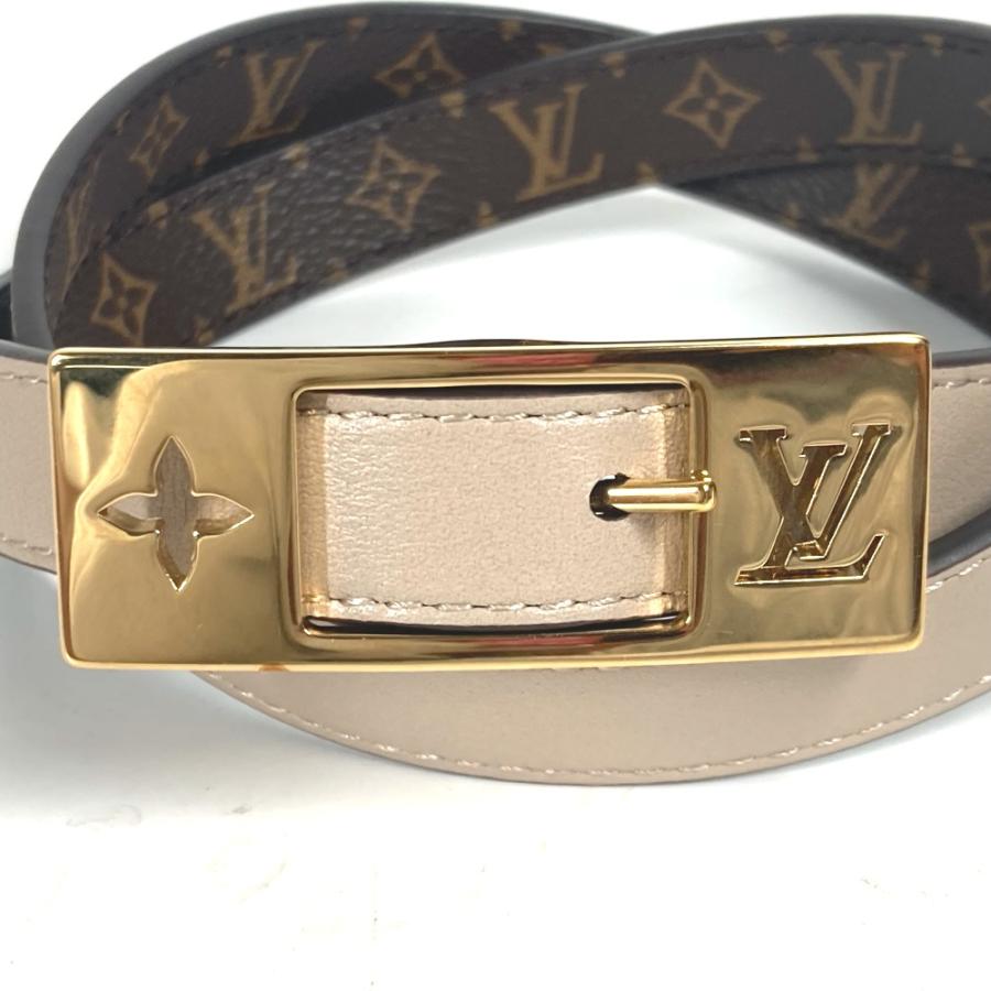新品同様 LOUIS VUITTON ルイヴィトン M8370Y ベルト・LV デュオ 18MM リバーシブル モノグラム ベルト ブラウン レディース【中古】 | LOUIS VUITTON | 04