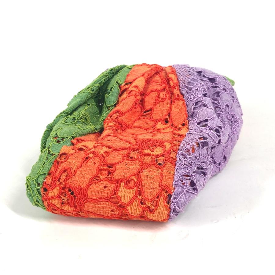 GUCCI グッチ ターバン ヘッドバンド カチューシャ ヘアアクセサリー レース フラワー ヘアバンド ライトパープル レディース【中古】 | GUCCI | 02