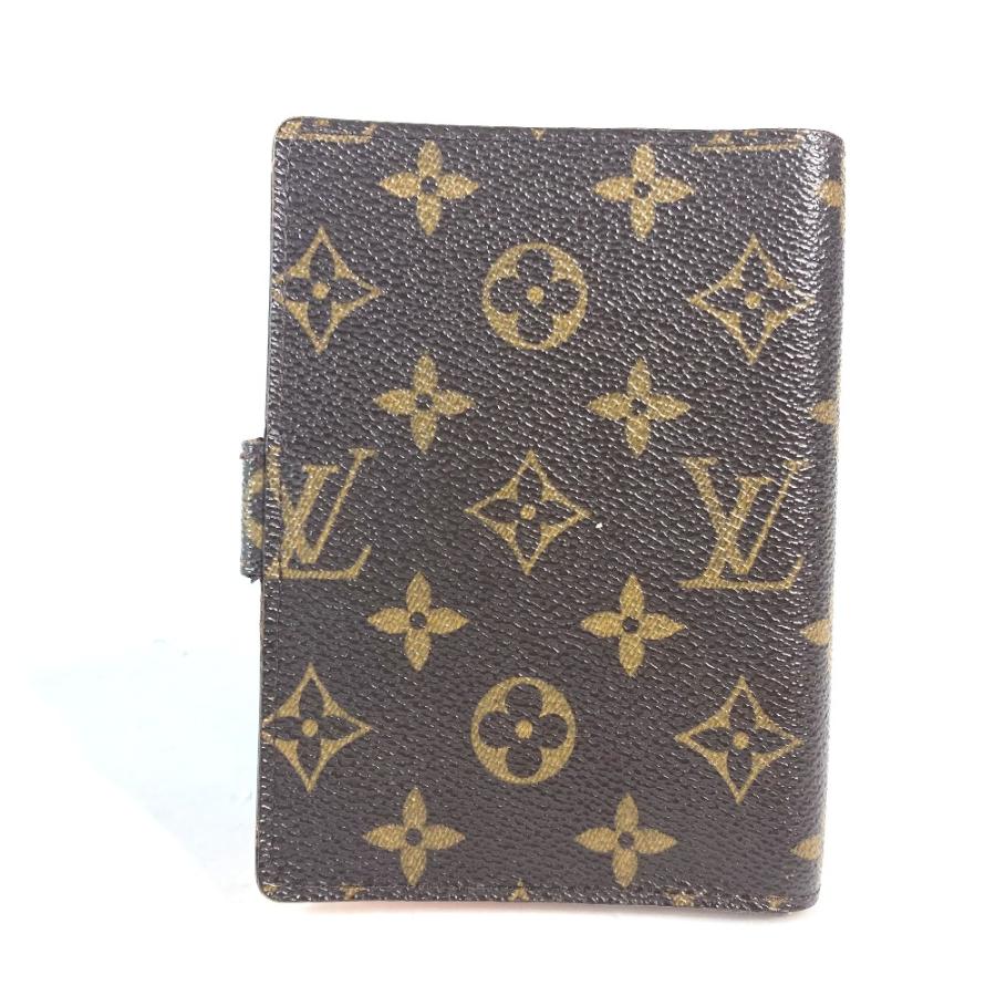 LOUIS VUITTON ルイヴィトン R21013 アジェンダPM  システム手帳  ステーショナリー モノグラム 手帳カバー ブラウン レディース【中古】 | LOUIS VUITTON | 01