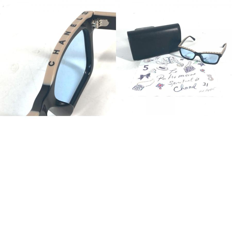 CHANEL シャネル 5417-A ロゴ CC ココマーク メガネ めがね アイウェア 眼鏡 ブラック レディース【中古】 | CHANEL | 09