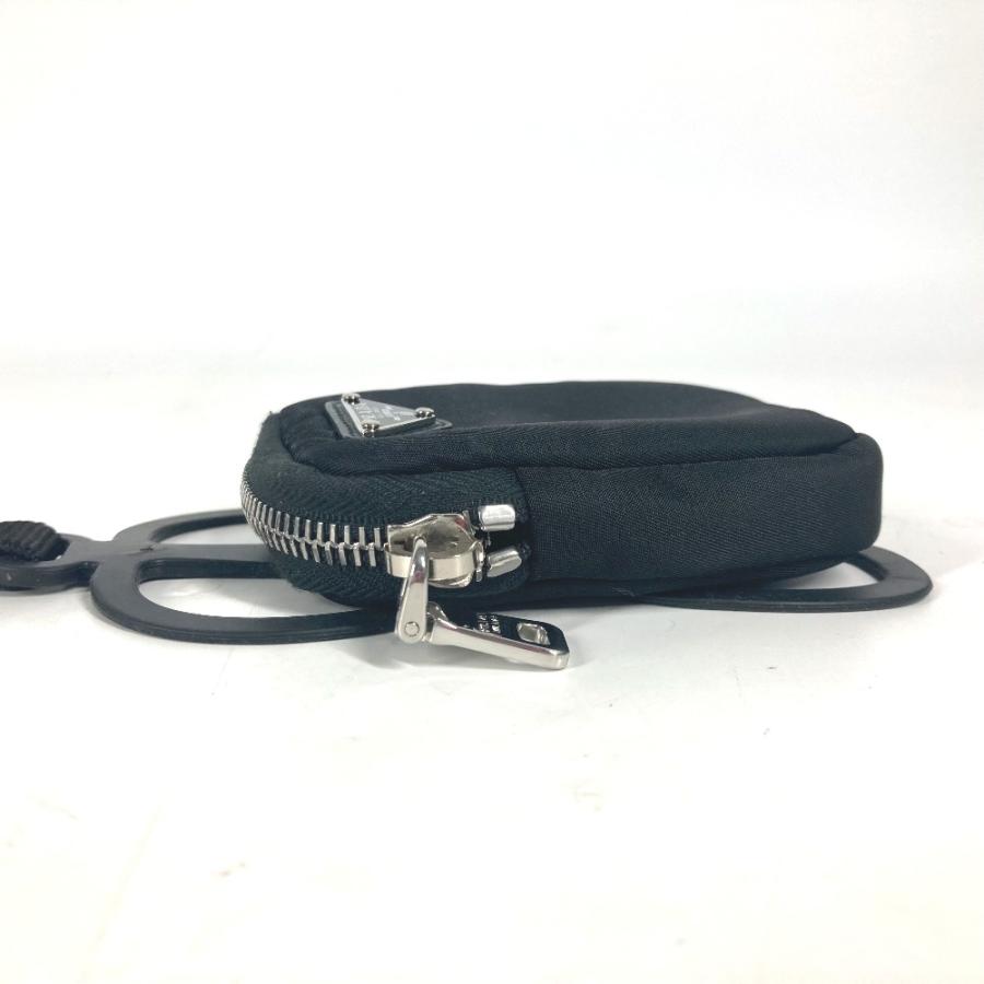 PRADA プラダ スマホケース スマホホルダー ミニポーチ付 ネックストラップ トライアングルロゴ 三角ロゴ プレート iPhoneケース【中古】 | PRADA | 03